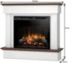 Obrazek Kominek elektryczny Tormes 28 biały/ciemny dąb