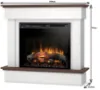 Obrazek Kominek elektryczny Tormes 26 biały/ciemny dąb