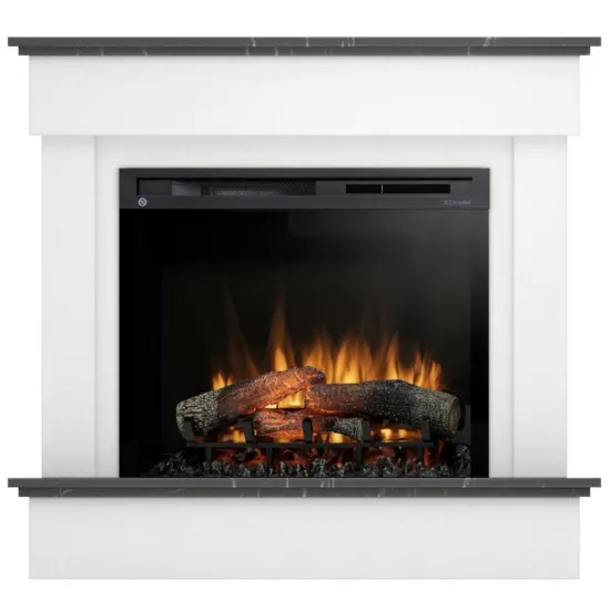 Obrazek Kominek elektryczny Tormes 28 biały/czarny marmur