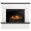 Obrazek Kominek elektryczny Tormes 26 biały/czarny marmur