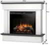 Obrazek Kominek elektryczny Tormes 26 biały/czarny marmur