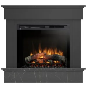Obrazek Kominek elektryczny Tormes 28 czarny/czarny marmur