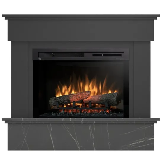 Obrazek Kominek elektryczny Tormes 26 czarny/czarny marmur