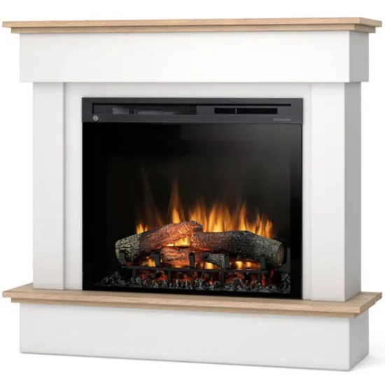 Obrazek Kominek elektryczny Tormes 28 biały/jasny dąb