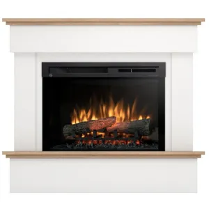 Obrazek Kominek elektryczny Tormes 26 biały/jasny dąb