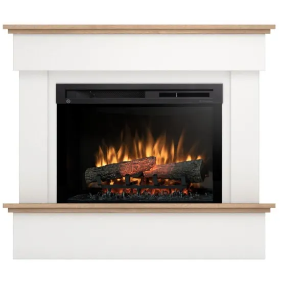 Obrazek Kominek elektryczny Tormes 26 biały/jasny dąb