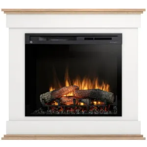 Obrazek Kominek elektryczny Lenox 28 biały/jasny dąb