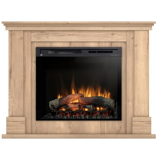 Obrazek Kominek elektryczny Luena 28 jasny dąb