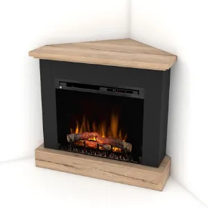 Obrazek Kominek elektryczny Jukon Nar. 28 czarny/jasny dąb