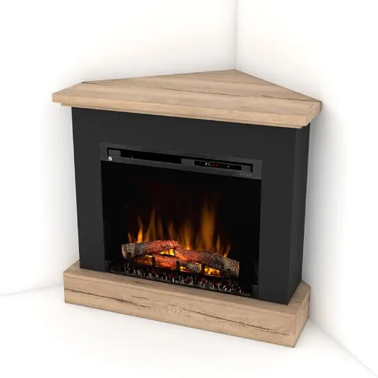 Obrazek Kominek elektryczny Jukon Nar. 28 czarny/jasny dąb