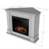 Obrazek Kominek elektryczny Luena Nar. 28  biały