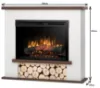 Obrazek Kominek elektryczny Tula 28 biały/ciemny dąb