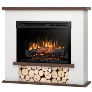 Obrazek Kominek elektryczny Tula 26 biały/ciemny dąb