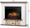 Obrazek Kominek elektryczny Tula 26 biały/ciemny dąb