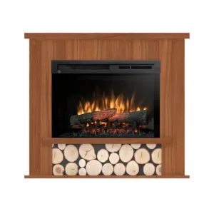 Obrazek Kominek elektryczny Tula 28 jasny orzech