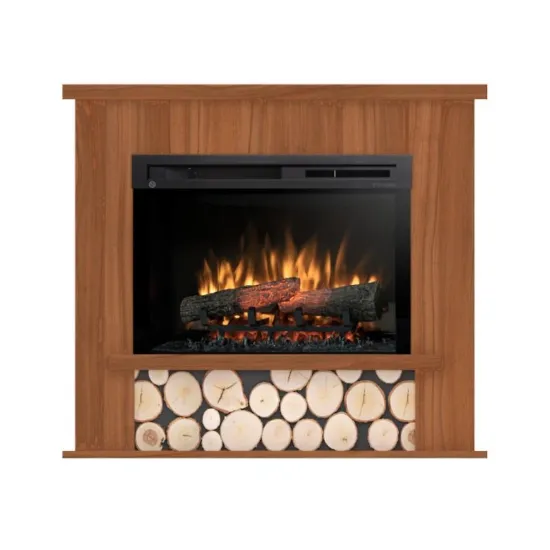 Obrazek Kominek elektryczny Tula 26 jasny orzech