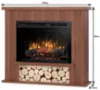 Obrazek Kominek elektryczny Tula 26 jasny orzech
