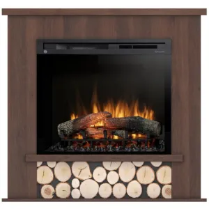 Obrazek Kominek elektryczny Tula 28 ciemny dąb