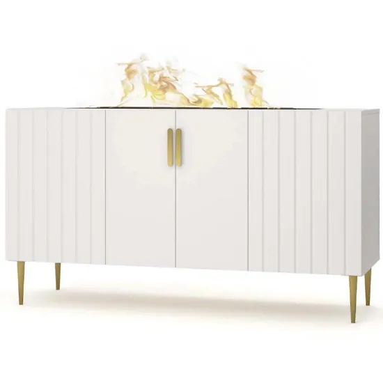 Obrazek Kominek elektryczny Prins 1000 biały