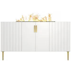 Obrazek Kominek elektryczny Prins 1000 biały