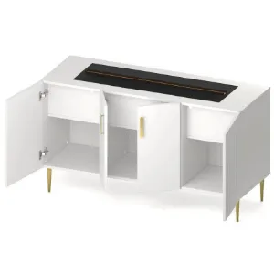 Obrazek Kominek elektryczny Prins 1000 biały