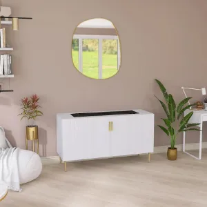 Obrazek Kominek elektryczny Prins 1000 biały