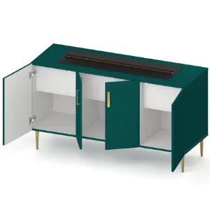 Obrazek Kominek elektryczny Prins 1000 zielony