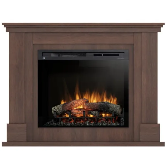 Obrazek Kominek elektryczny Luena 28 ciemny dąb