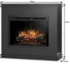Obrazek Kominek elektryczny Vena 28 czarny
