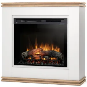 Obrazek Kominek elektryczny Vena 28 biały/jasny dąb