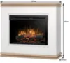 Obrazek Kominek elektryczny Vena 28 biały/jasny dąb