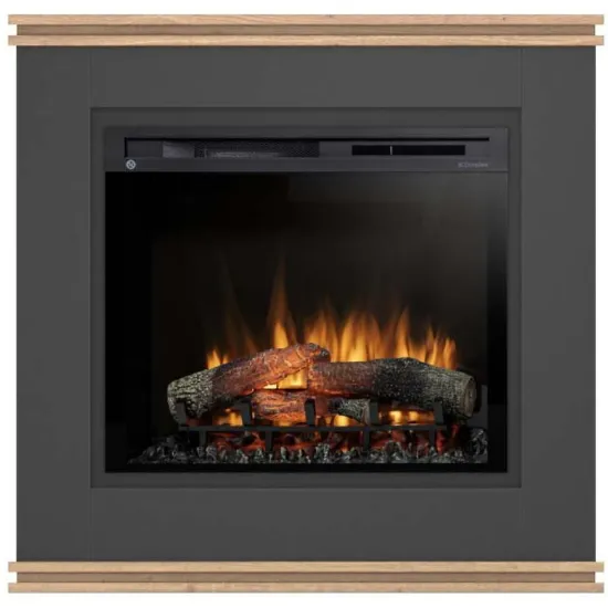 Obrazek Kominek elektryczny Vena 28 czarny/jasny dąb