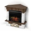Obrazek Kominek elektryczny Porto narożny 28 orzech
