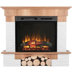 Obrazek Kominek elektryczny Porto narożny 28 dąb