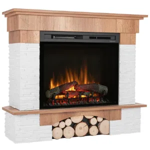 Obrazek Kominek elektryczny Porto narożny 28 dąb