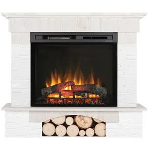 Obrazek Kominek elektryczny Porto narożny 28 sosna