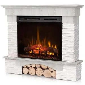 Obrazek Kominek elektryczny Porto narożny 28 sosna