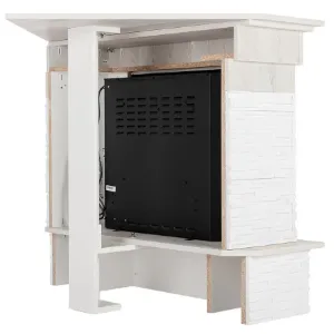 Obrazek Kominek elektryczny Porto narożny 28 sosna