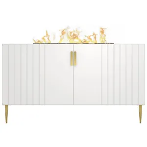 Obrazek Kominek elektryczny Prins 1000 R biały