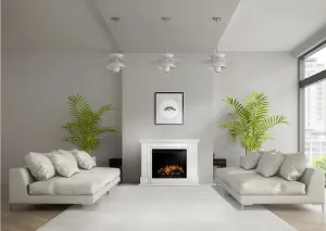 Obrazek Kominek elektryczny Luena 28 czarny