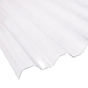 Obrazek Płyta PCV trapez 2000 x 900 x 0,8 mm bezbarwna