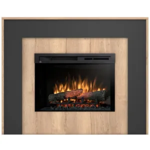 Obrazek Kominek elektryczny Zuni 26 jasny dąb/czarny