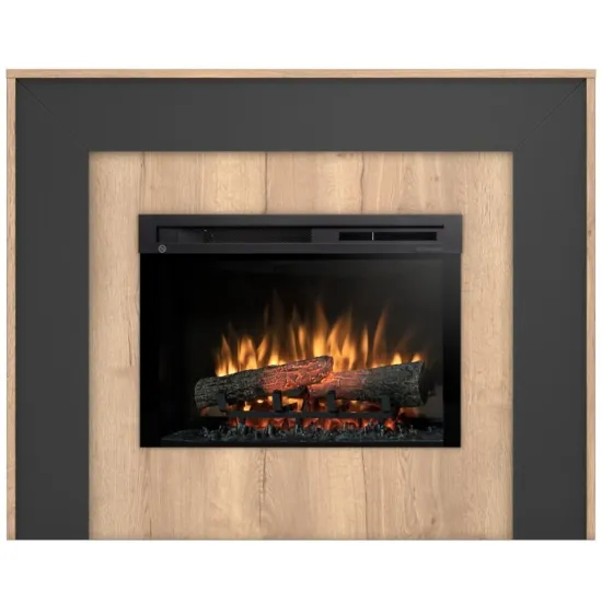 Obrazek Kominek elektryczny Zuni 26 jasny dąb/czarny