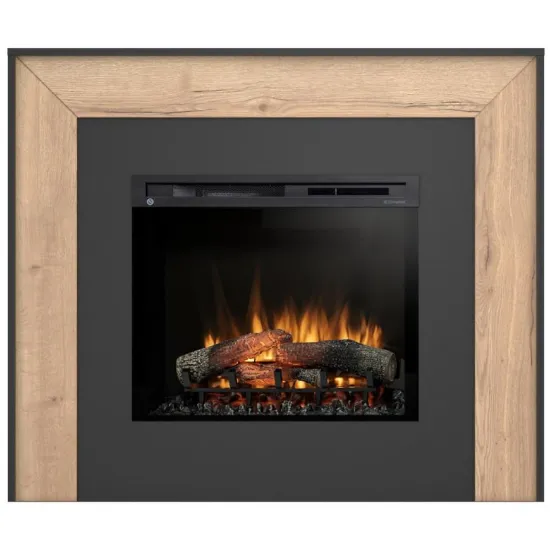 Obrazek Kominek elektryczny Zuni 28 czarny/jasny dąb