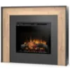 Obrazek Kominek elektryczny Zuni 28 czarny/jasny dąb