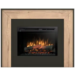 Obrazek Kominek elektryczny Zuni 26 czarny/dąb