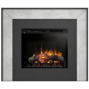 Obrazek Kominek elektryczny Zuni 28 czarny/beton