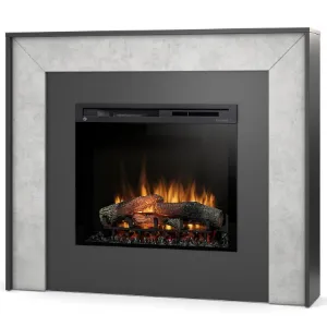 Obrazek Kominek elektryczny Zuni 28 czarny/beton