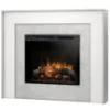 Obrazek Kominek elektryczny Zuni 28 beton/biały