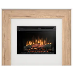 Obrazek Kominek elektryczny Zuni 26 biały/jasny dąb